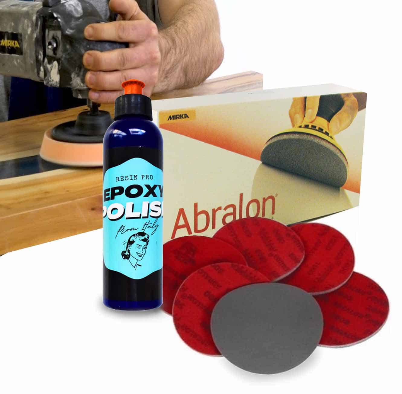 How to polish resin with abrasive paste 