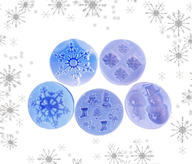 Kit 5 Christmas Silicone Molds with Surprise Gift