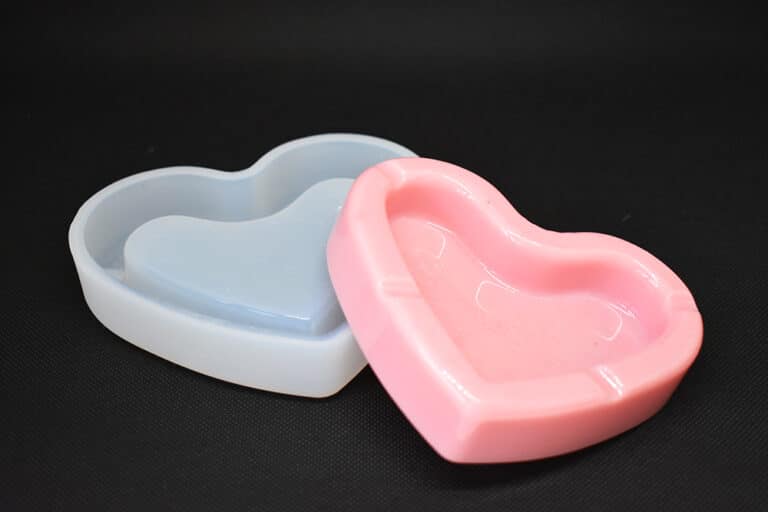 Heart-Shaped Jewellery Box Silicone Mold for DIY Crafts, 13x11x3cm