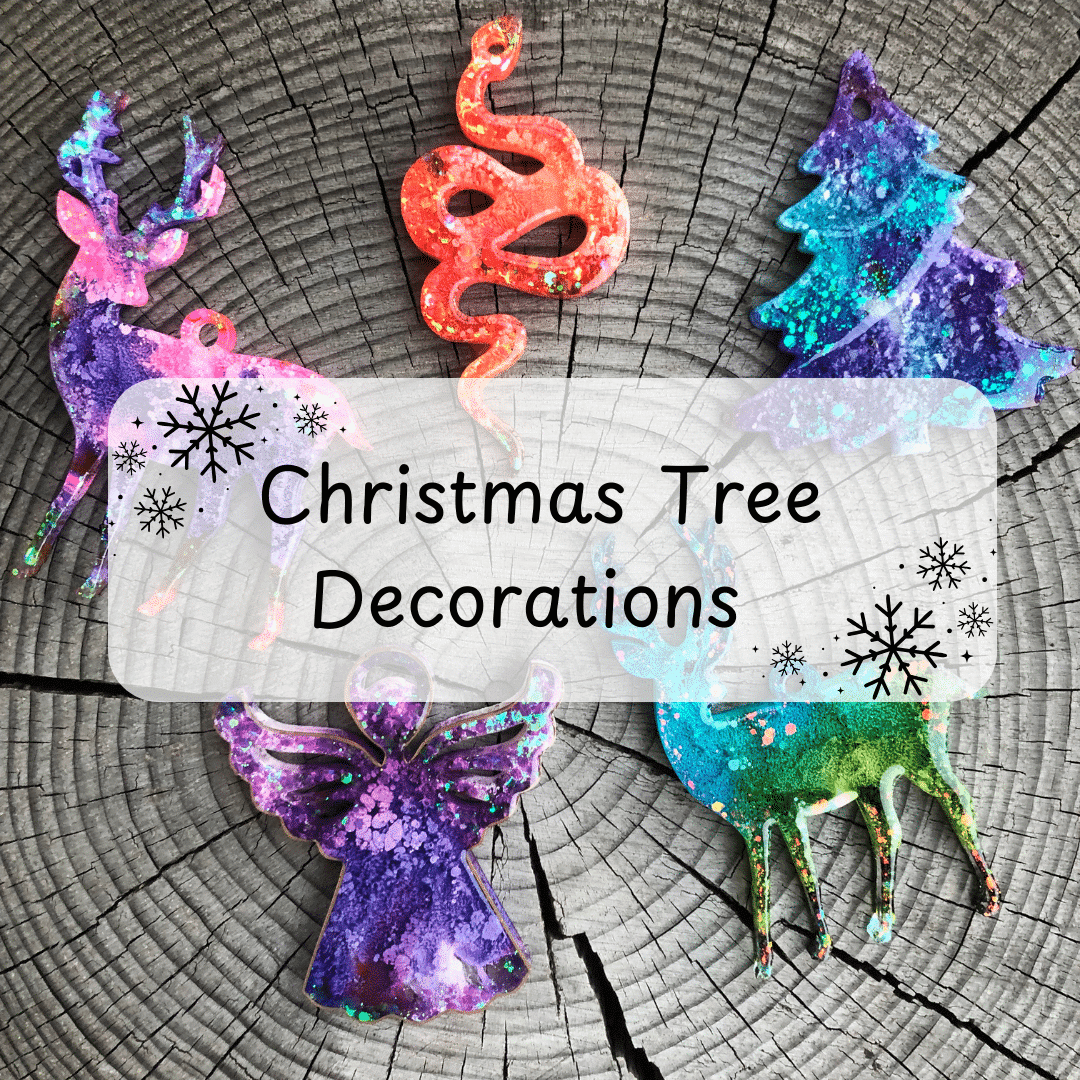 Online Video Course: Christmas Tree Decorations – 4 Pouring Techniques & Bonus Lessons
