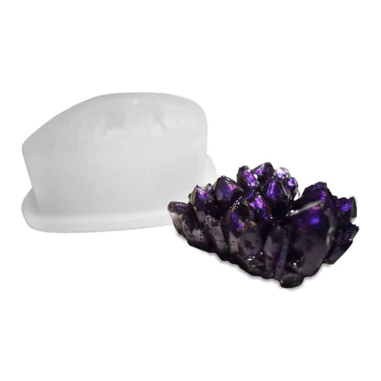 Amethyst Crystal Silicone Mould for Jewelry, Soap, Resin, and Craft Projects