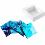 Rectangular Silicone Mould for Handcrafts, Reusable, 12x12cm