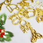 10 Open Metal Bases for UV Resin – Christmas Jewelry Making Set