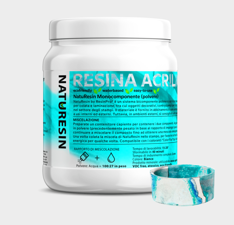 “NatuResin” - Mineral Resin and Water-Based Casting System - 0.26 gal