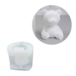 "Teddy" – 3D Silicone Mould for Resin, Candle, and Keepsake Creations, 6.7x6.5cm