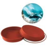 Large Round Silicone Mold for Trays and Clocks – 10.2in Diameter