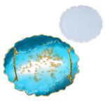 Round Tray Silicone Mold ⌀26cm for DIY Resin Coasters and Trays