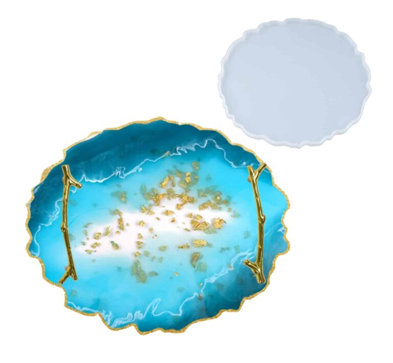 Round Tray Silicone Mold ⌀26cm for DIY Resin Coasters and Trays