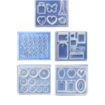 "Five" - Silicone Mold Set, 5 Pieces for Jewelry and Crafts