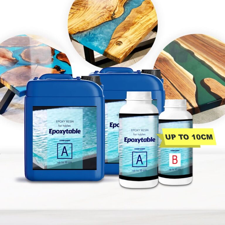 “Epoxytable 10-Ten” – Deep Pour Epoxy Resin for Tables, Up to 4 Inch Casting