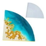 Silicone Triangle Tray Mould for Coasters, 12.6 x 8.6 x 0.4 in