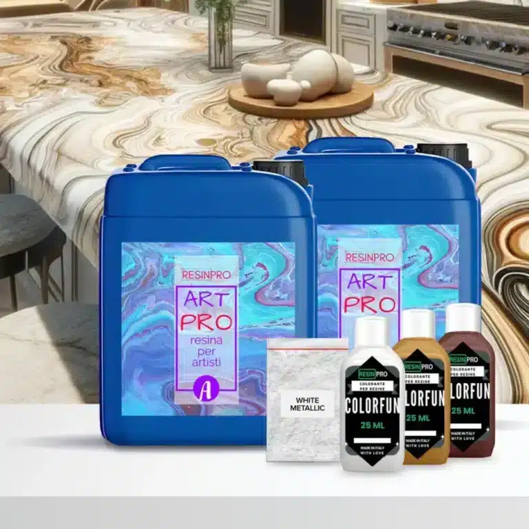 Amber Onyx Effect Kit with Epoxy Resin for Surfaces