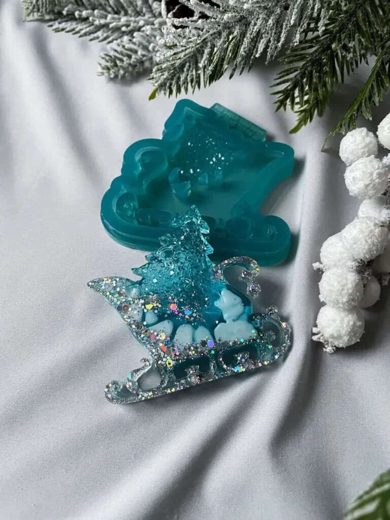 Festive Silicone Moulds for Christmas Tree Decorations – Reusable - Sledge