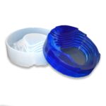 "Round Jewellery Box" - Silicone Mould, 4.9x1.4in, Semi-Transparent, Reusable