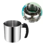 "Metal Pot" – Aluminum Wax Melting Pot, 1.8L Double Boiler for Candle Making